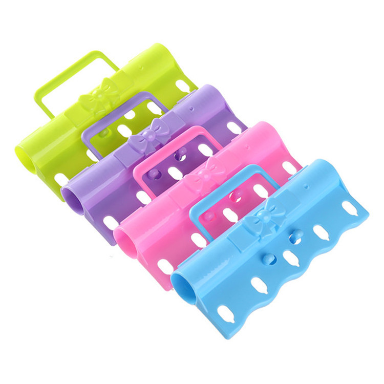 Five-hole clothes hanger windproof fastener plastic clothes hanger non-slip hook closet clothes hanging air rod lock