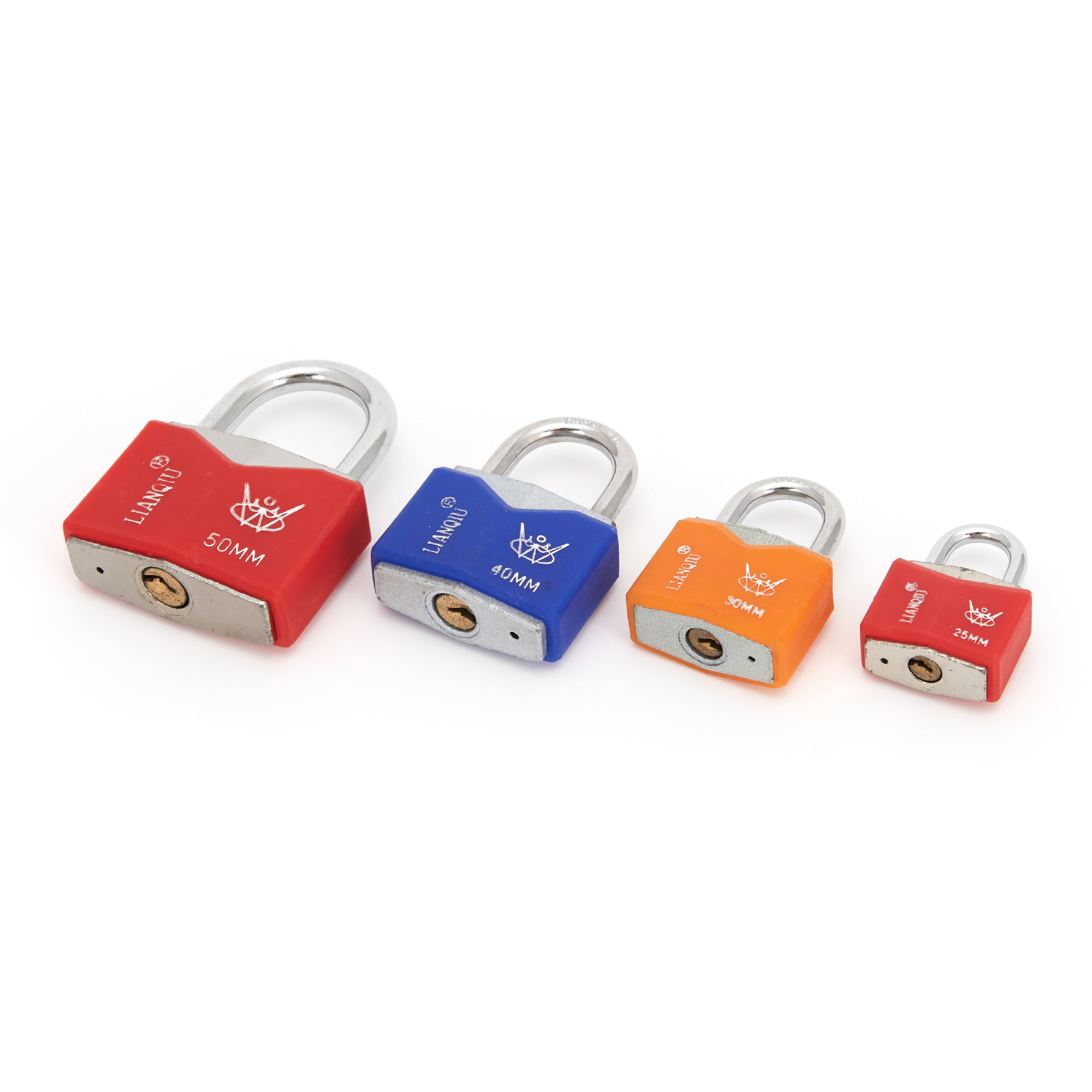 Color Set Plastic Diamond Lock Iron Padlock Open Key Outdoor Lock Factory Wholesale Suction Card Direct Wholesale Suction Card
