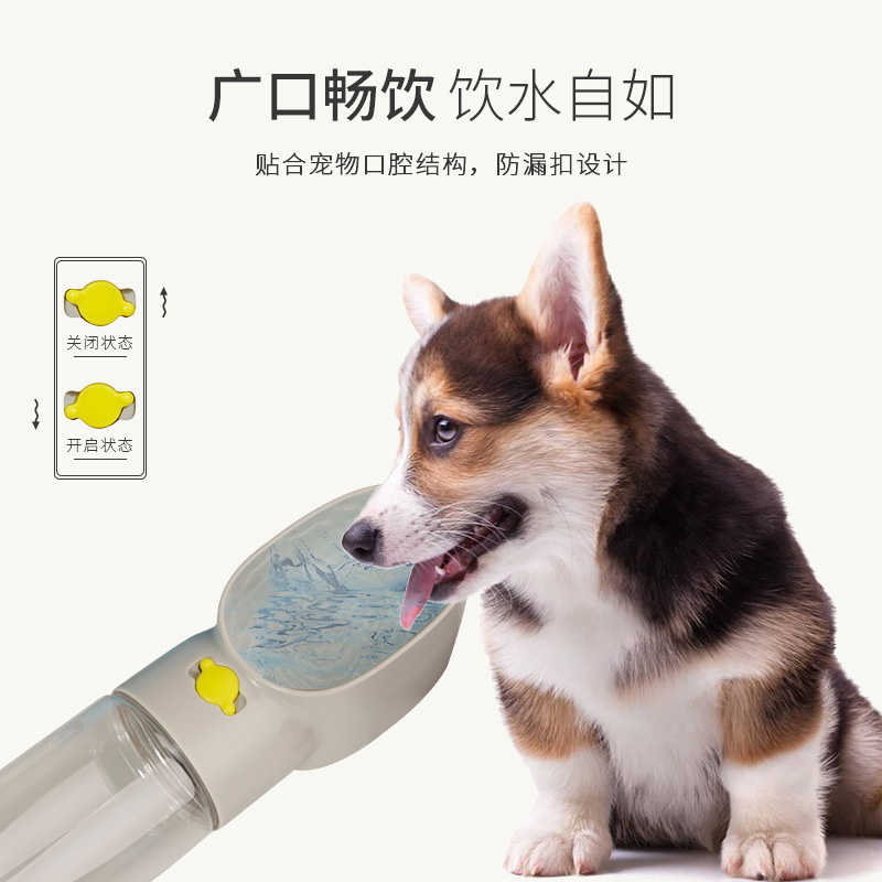 Dog Outdoor Travel Traveling Water Food Cup Portable Button Lock Water Dog Walking Feeding Cup to Undertake Custom Spot