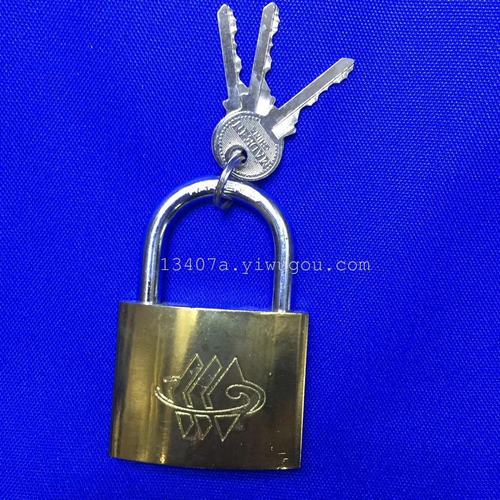 The new lock Sheng Omron titanium golden yellow gold lock