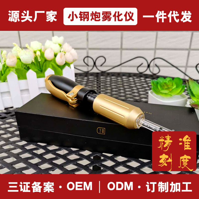 Continuous Hair Lock and Load Spray Nebulizer Needle-Free Atomization Anti-Aging Plastic Filling Black King Kong Beauty Instrument Cross-Border Custom OEM