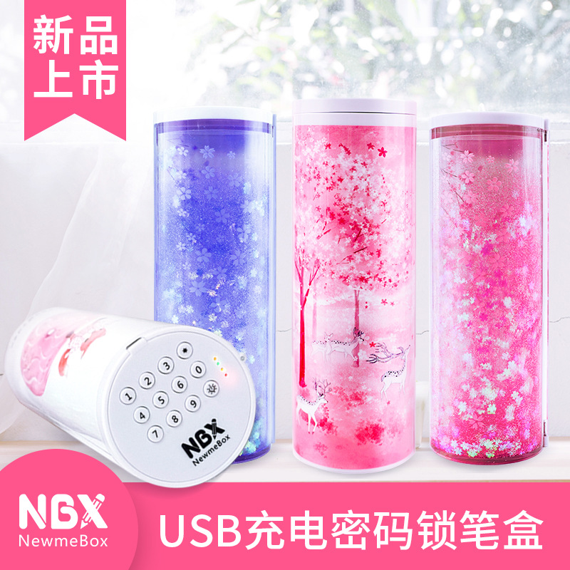 Electronic Lock Pencil Case MultiFunction Technology Pencil Case Large Capacity Pencil Case One Product Dropshipping