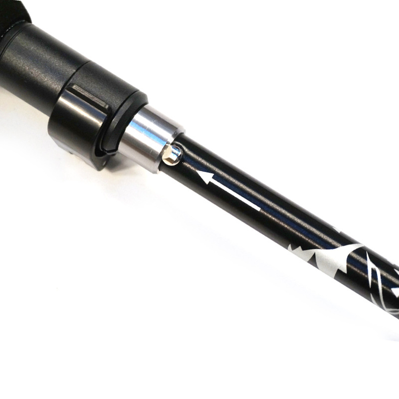 Newcaso Neutral Folding Rod 7075 Alpenstock Ultra-Light Aluminum Alloy Five-Section Folding Steel Ball Locking NCS-88