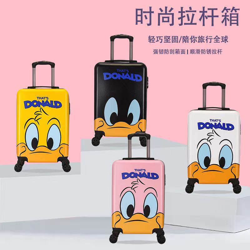 20-Inch Trolley Case Cute Little Duck Children&#039;s Suitcase Boarding Bag Universal Wheel Password Lock Children Trolley Case