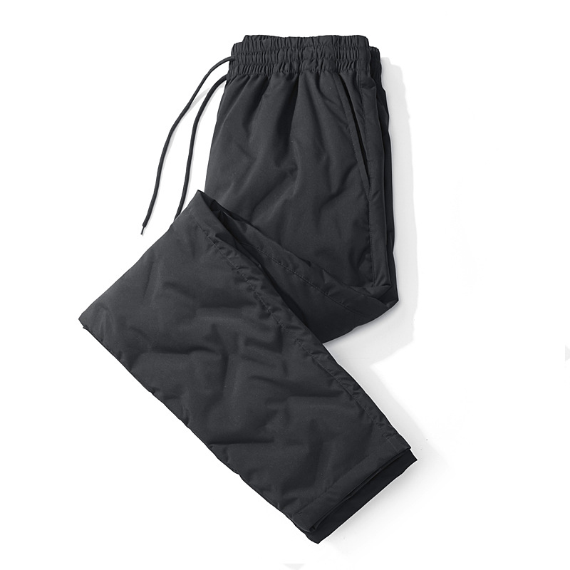 Tactical Pants Men&#039;s and Women&#039;s 90 White Duck down Autumn and Winter Fleece-Lined Thickened down Wadded Trousers Warm Lock Temperature Outdoor Mountaineering Ski Pants