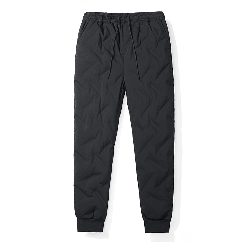 Tactical Pants Men&#039;s and Women&#039;s 90 White Duck down Autumn and Winter Fleece-Lined Thickened down Wadded Trousers Warm Lock Temperature Outdoor Mountaineering Ski Pants