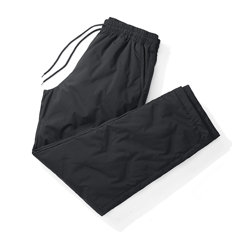 Tactical Pants Men&#039;s and Women&#039;s 90 White Duck down Autumn and Winter Fleece-Lined Thickened down Wadded Trousers Warm Lock Temperature Outdoor Mountaineering Ski Pants
