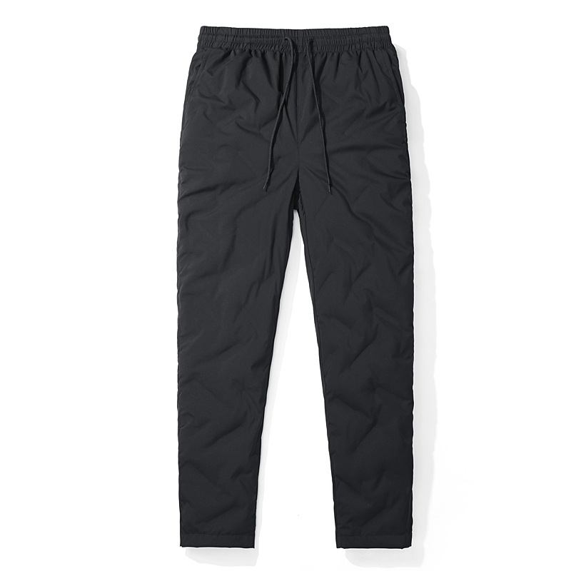 Tactical Pants Men&#039;s and Women&#039;s 90 White Duck down Autumn and Winter Fleece-Lined Thickened down Wadded Trousers Warm Lock Temperature Outdoor Mountaineering Ski Pants