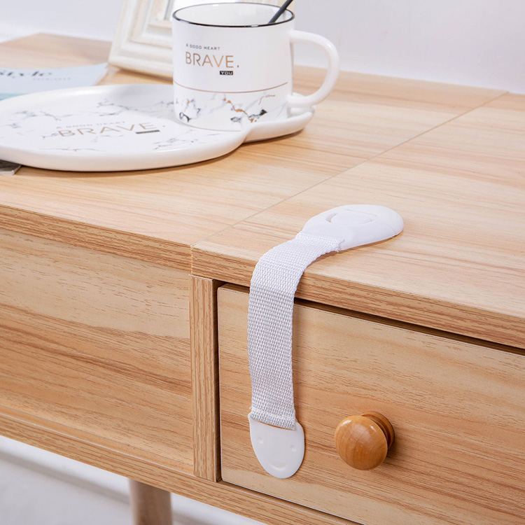 Cabinets Drawer Lock with Adhesive Easy Installation protect