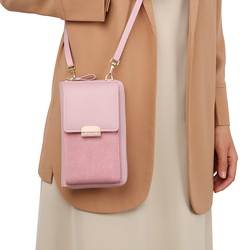 2021 New Women&#039;s Bag Mobile Phone Bag Fashion Simple Women&#039;s Shoulder Bag Messenger Bag Korean Lock Latch Small Square Bag