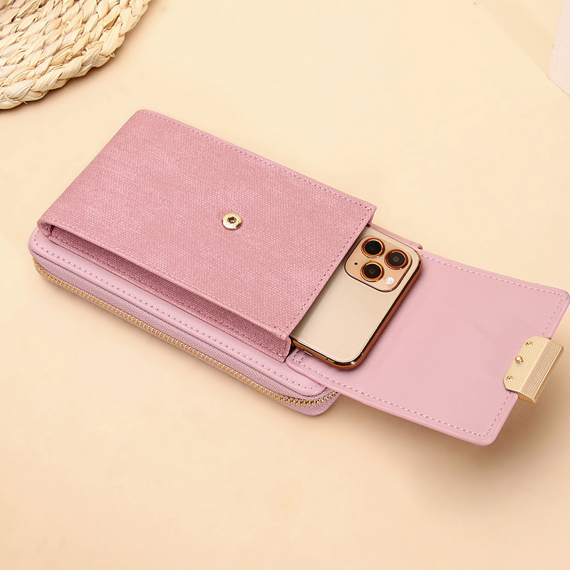 2021 New Women&#039;s Bag Mobile Phone Bag Fashion Simple Women&#039;s Shoulder Bag Messenger Bag Korean Lock Latch Small Square Bag