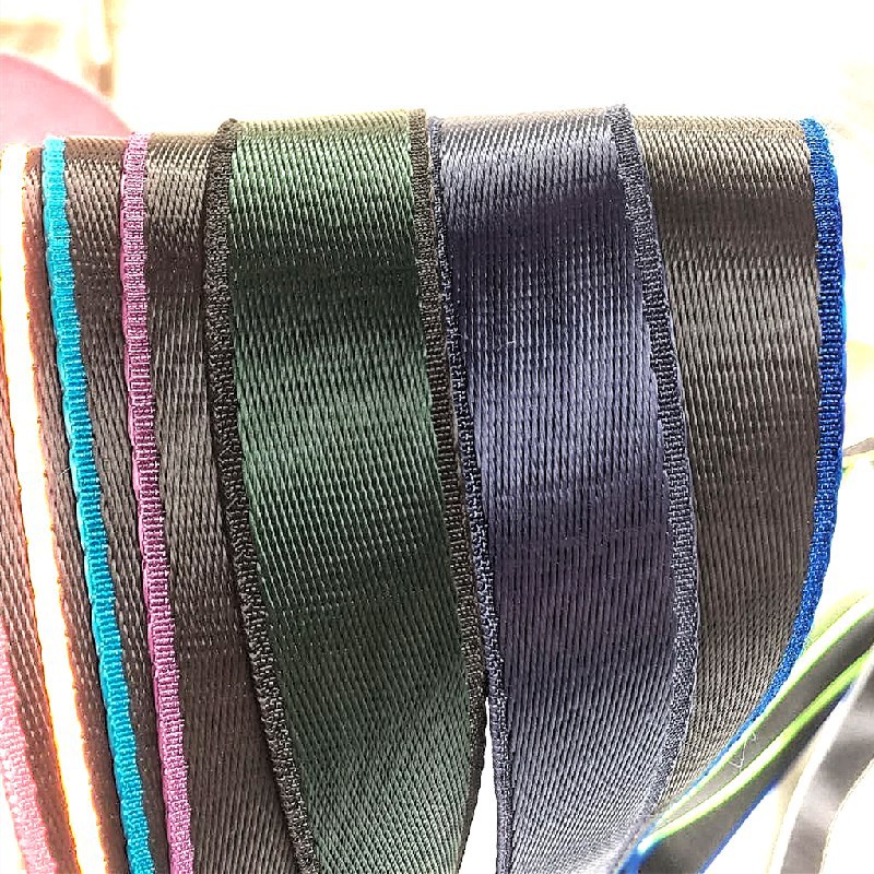 Imitation Nylon Color Twill Squeeze Lock Edge 2.5cm Golden Room Black Green Red Ribbon New Shoes Luggage Accessories