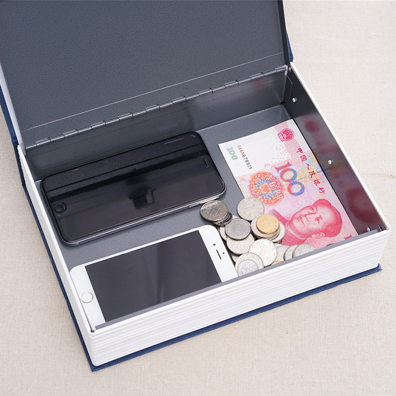 Wholesale Small Password with Lock Book Safe Deposit Box Creative Piggy Bank Simulation Dictionary Storage Box Saving Box