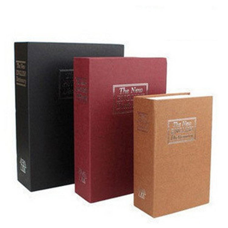 Wholesale Small Password with Lock Book Safe Deposit Box Creative Piggy Bank Simulation Dictionary Storage Box Saving Box