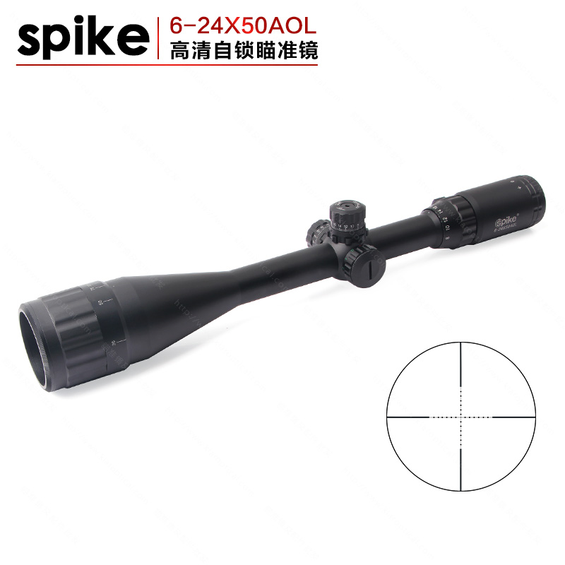 The SPIKE lock type 6-24x50aol hd anti-seismic low-light night vision optical sighting telescope.