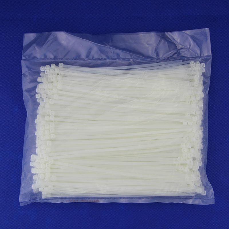 5*200 Xinguang Plastic Self-Locking Nylon Cable Tie White Binding Cable Strapping Tape Cable Tie 500 Pieces Per Pack Wholesale