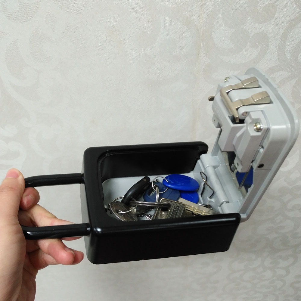 Factory Direct Sales Amazon Wall-Mounted Password Key Box 802 Spot Aluminum Alloy Belt Lock Hook Password Box