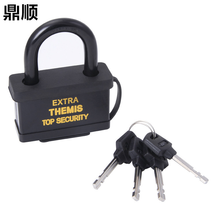 Manufacturer direct shot shell lock waterproof lock black paint the lock beam anti - theft anti - pry blade square padlock lock cabinet lock