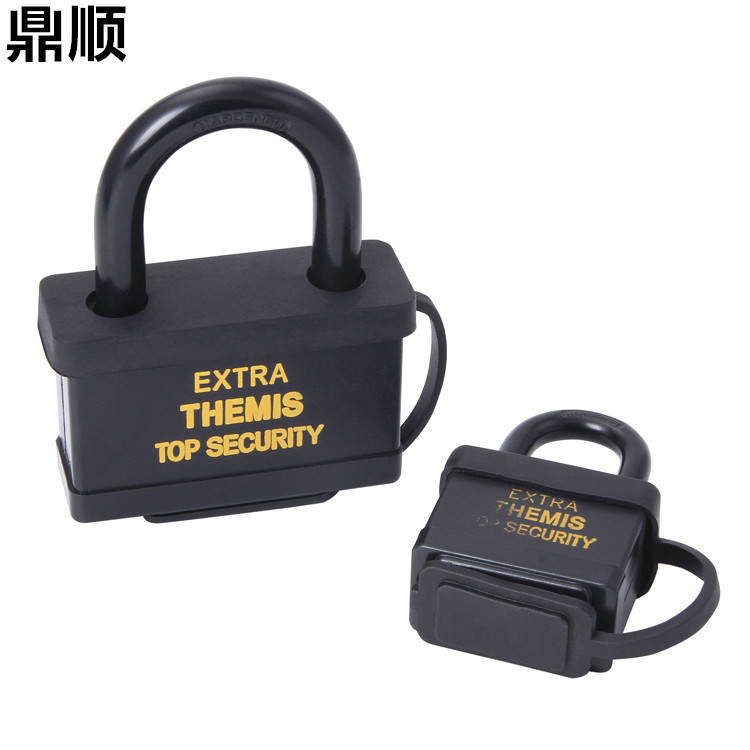 Manufacturer direct shot shell lock waterproof lock black paint the lock beam anti - theft anti - pry blade square padlock lock cabinet lock