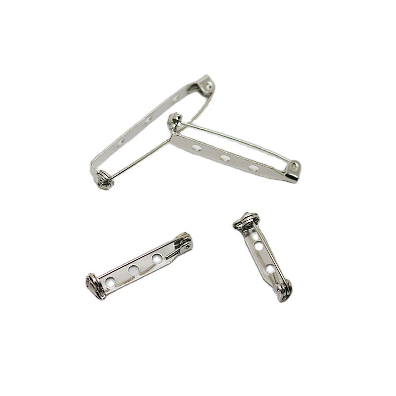 One-Word Rotating Head Safety Pin Metal Brooch with Lock DIY Handcraft Safety Pin
