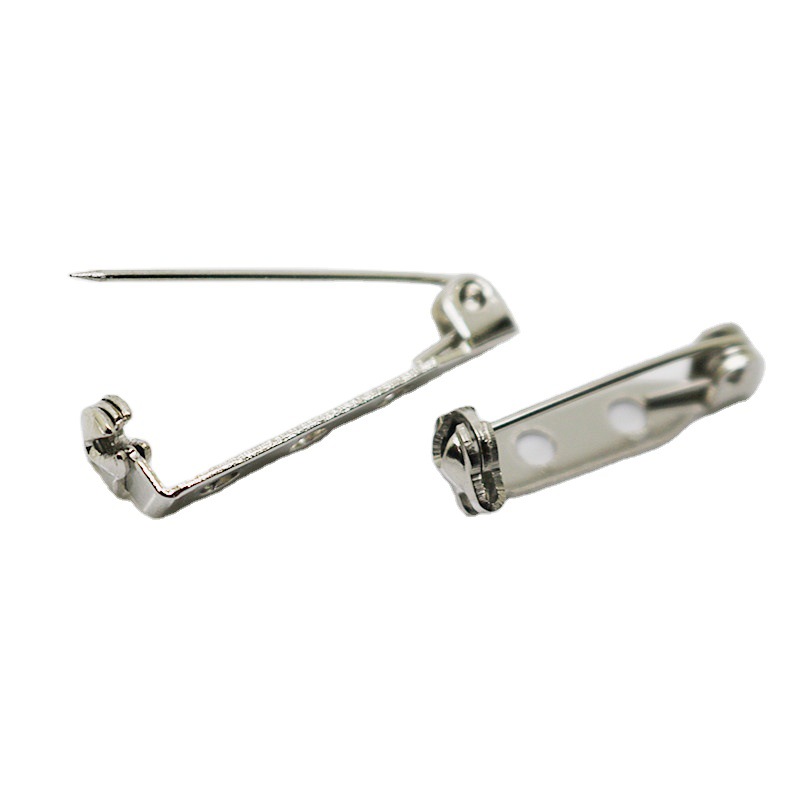 One-Word Rotating Head Safety Pin Metal Brooch with Lock DIY Handcraft Safety Pin
