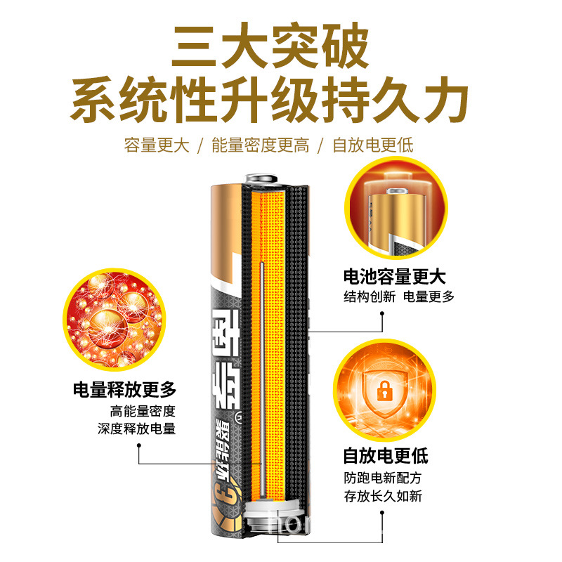 Nanfu Battery Energy-Concentrating Loop Three-Generation Battery No. 5 AAA AAA Alkaline LR6 Fingerprint Lock Battery