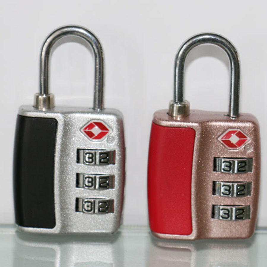 US Customs TSA Combination Lock Gym Password Lock Zinc Alloy Travel Lock Pull Rod Luggage Lock