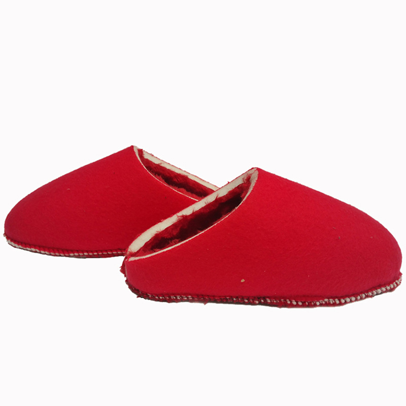High Density Shoes Sponge Velvet Lock Wool Slippers Inner Top Thermal Home Wear Cotton Slippers Wool Slippers Footwear Uppers
