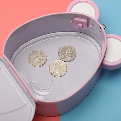 Mini year of the rat piggy bank cute cartoon pupils prize with lock piggy bank children&#039;s gift manufacturers wholesale