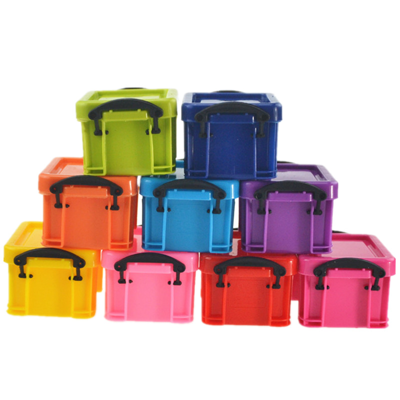 Self-Produced and Self-Sold Creative Home Small Candy Color Mini Lock Storage Box Cute Mini Storage Box