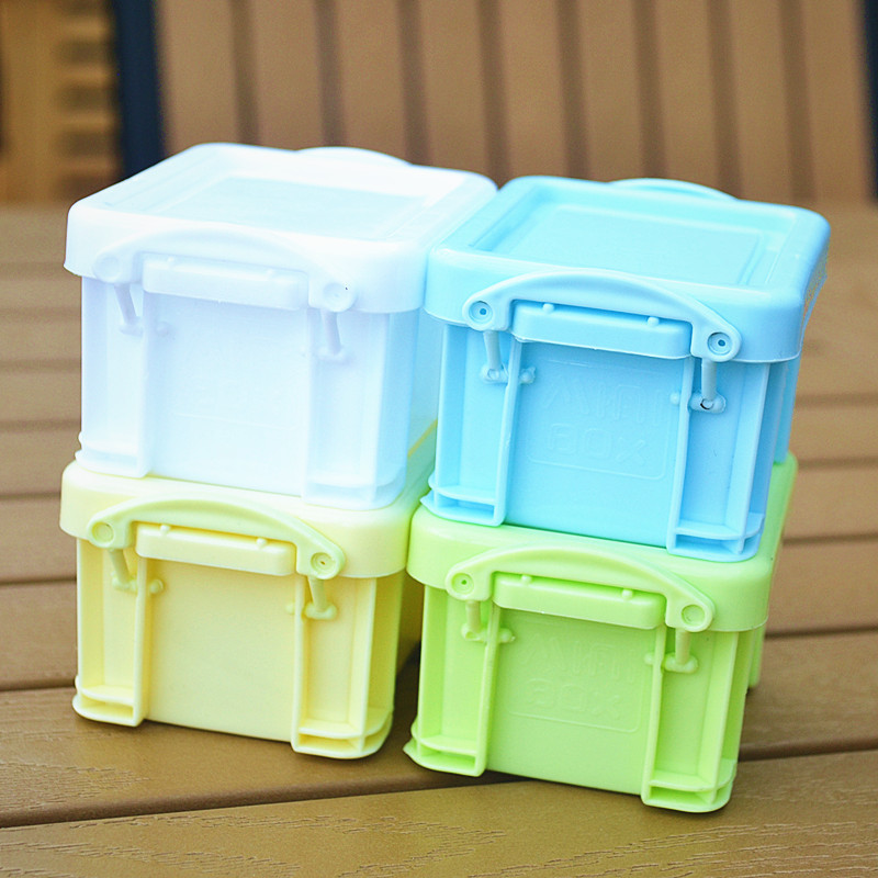 Self-Produced and Self-Sold Creative Home Small Candy Color Mini Lock Storage Box Cute Mini Storage Box