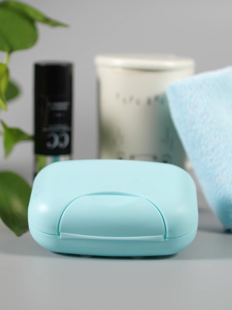 Fashion Creative Portable Travel Soap Holder Waterproof Seal Leak-Proof Soap Dish with Lid and Lock Personality Soap Box