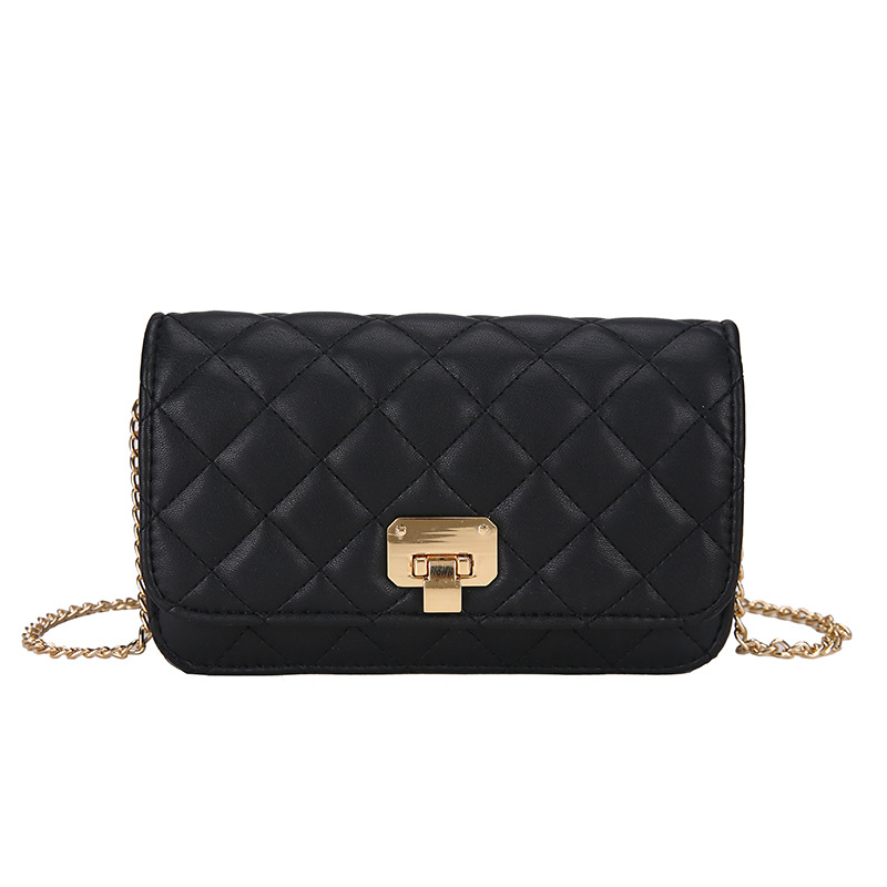 Women&#039;s Bag 2021 New Fashion Diamond Chanel&#039;s Style Shoulder Crossbody Bag Versatile High Quality Chain Bag Lock Small Square Bag