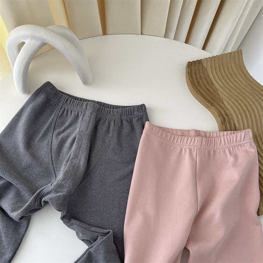 Caidikela Cashmere Protein Heating Children&#039;s Suit Constant Temperature Lock Thermal Insulation Within Boys &#039;And Girls&#039; Pajamas Long John