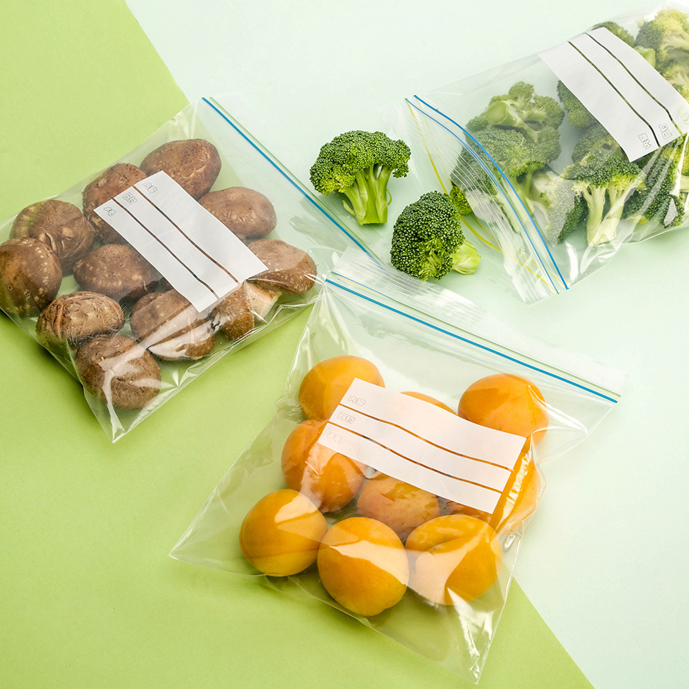 Spot Supply Refrigerator Refrigerated Removable Food Self-Sealing Double Rib Fresh Storage Zip Lock Bag Zip Lock Bag