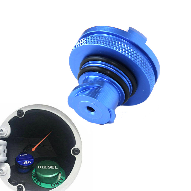 Exclusive for Car Modification Fittings 1317 Dodge Ram Diesel Cap Def Fuel Tank Cap Aluminum Alloy Oil Filter Cap
