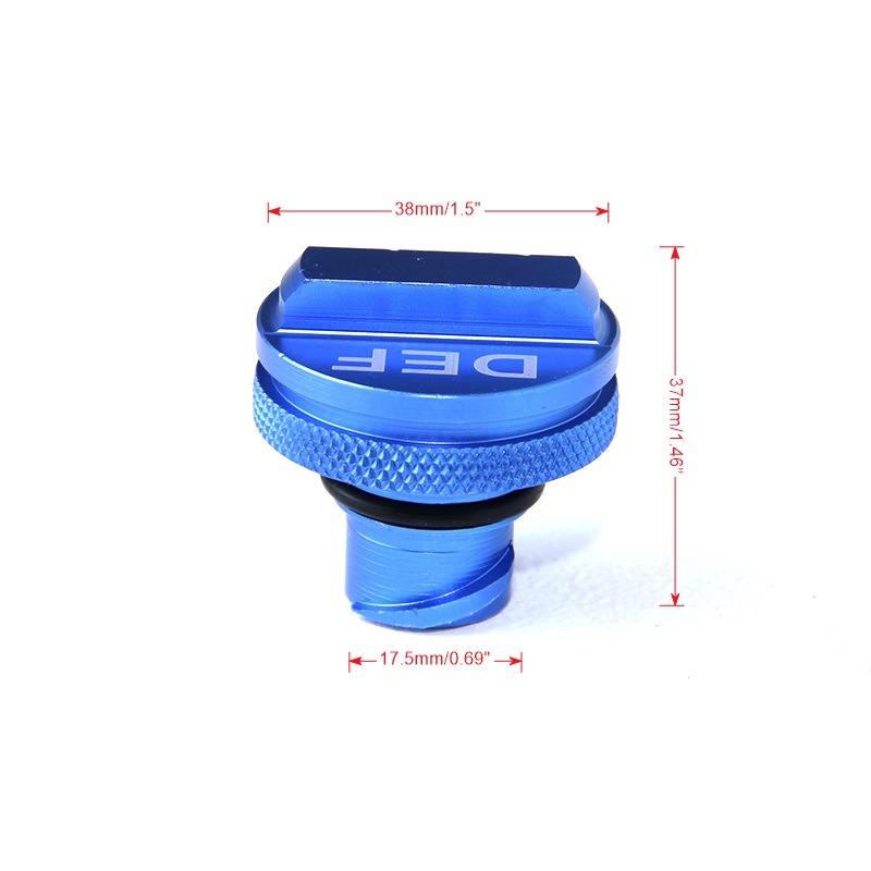 Exclusive for Car Modification Fittings 1317 Dodge Ram Diesel Cap Def Fuel Tank Cap Aluminum Alloy Oil Filter Cap