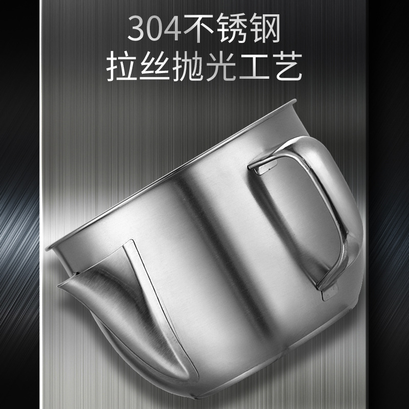 304 stainless steel oil filter pot large capacity kitchen household leak proof dust filter pot
