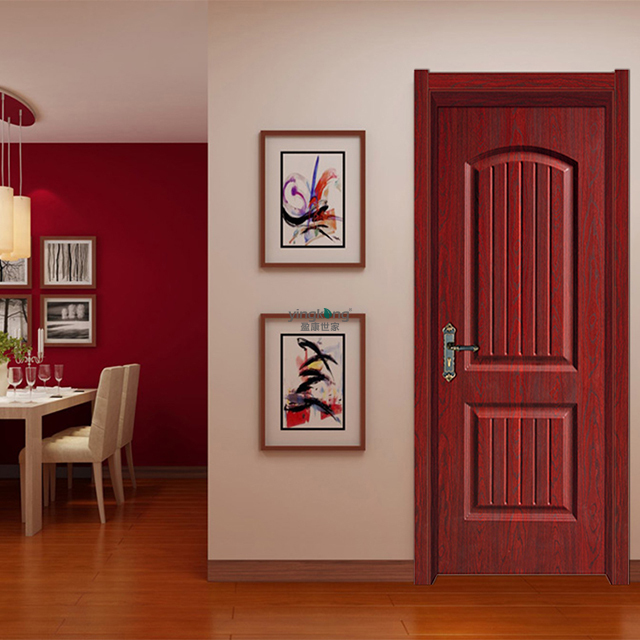 Yingkang Good Quality Hotel Door Room Bathroom Door Pvc Wpc Modern Interior Door With Locks And Handles