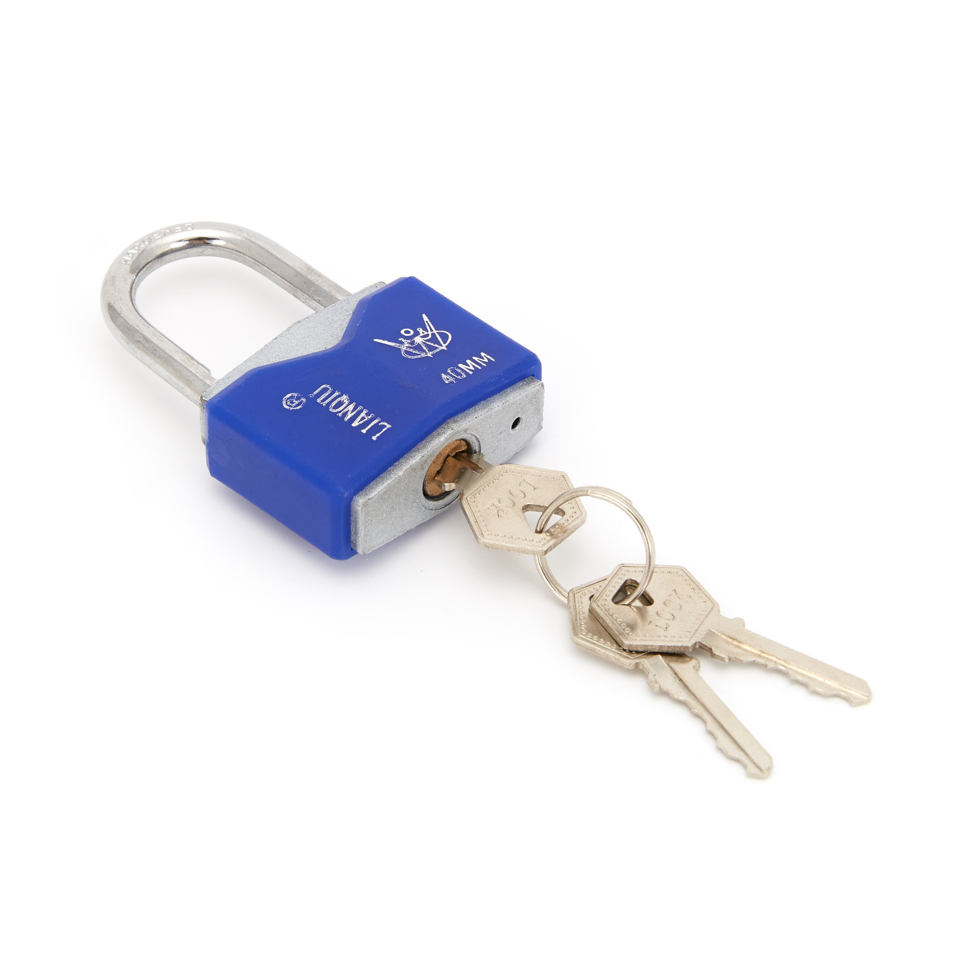 Plastic Rhombus Iron Core Padlock Factory Wholesale Pujiang Padlock Hardware Lock Door Lock Old Lock Head Padlock