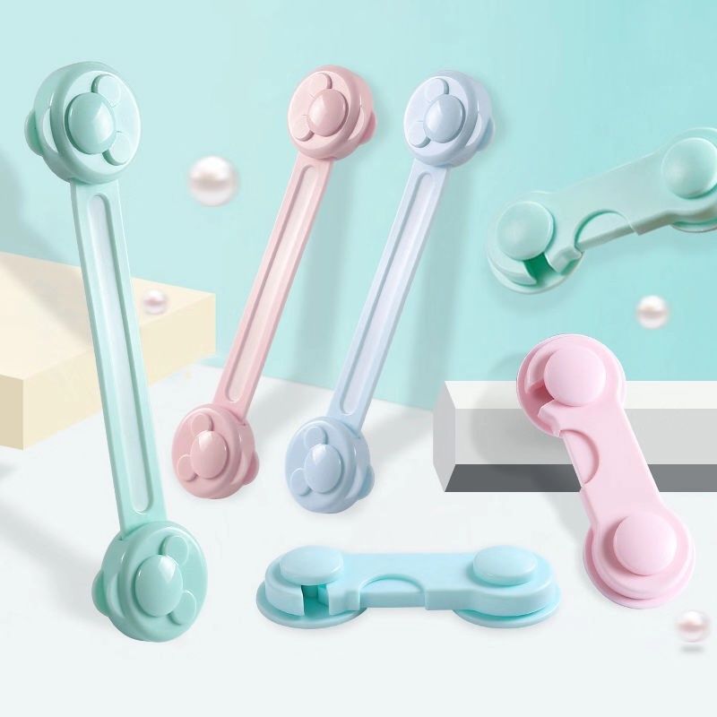 Anti-Baby Drawer Lock Child Safety Lock Cabinet Door Baby Cabinet Refrigerator Lock Protection Safety Buckle Lock Anti-Clamp Hand