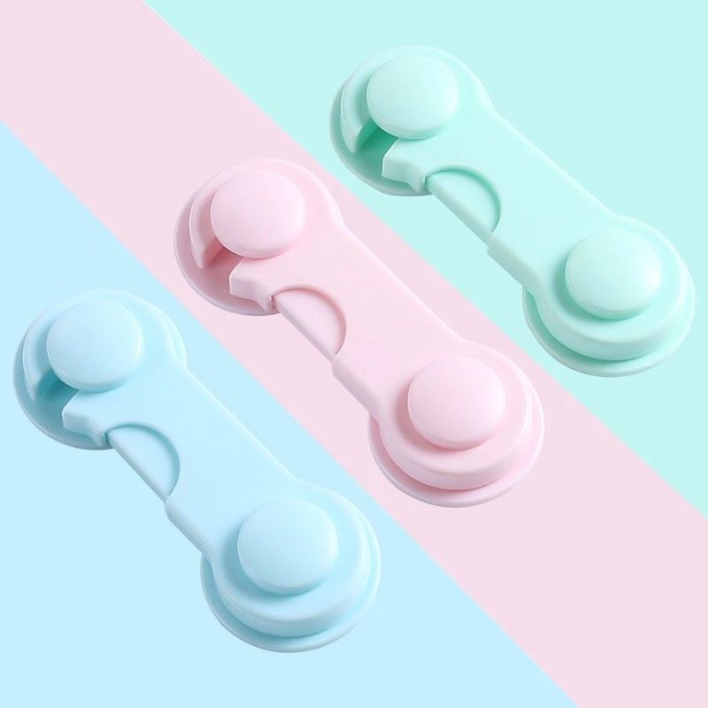 Anti-Baby Drawer Lock Child Safety Lock Cabinet Door Baby Cabinet Refrigerator Lock Protection Safety Buckle Lock Anti-Clamp Hand
