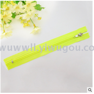 5# nylon closed-mouth bright silver tooth code with door access control zipper multi-color custom case bag zip lock.