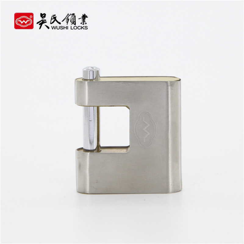 Stainless Steel Full Cover Shell Rectangular Lock Cross-Opening Rectangular Lock Cover Shell Lock Anti-Theft Door Lock Padlock