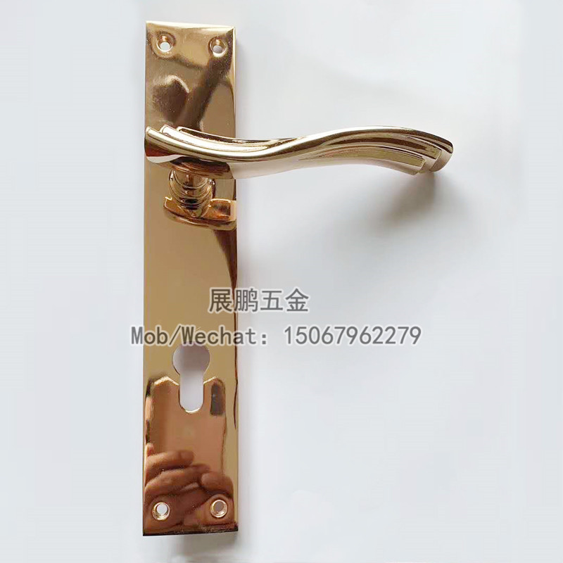 Zinc Alloy Lock European Zinc Alloy Gate Lock Room Door Lock Anti-Theft Lock Double Tongue Handle Lock