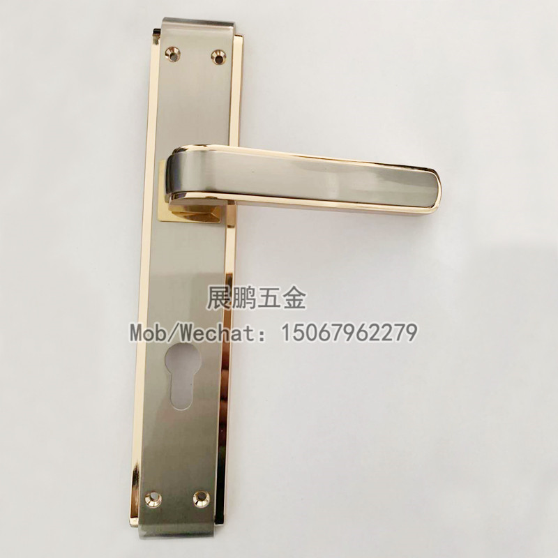 Zinc Alloy Lock European Zinc Alloy Gate Lock Room Door Lock Anti-Theft Lock Double Tongue Handle Lock