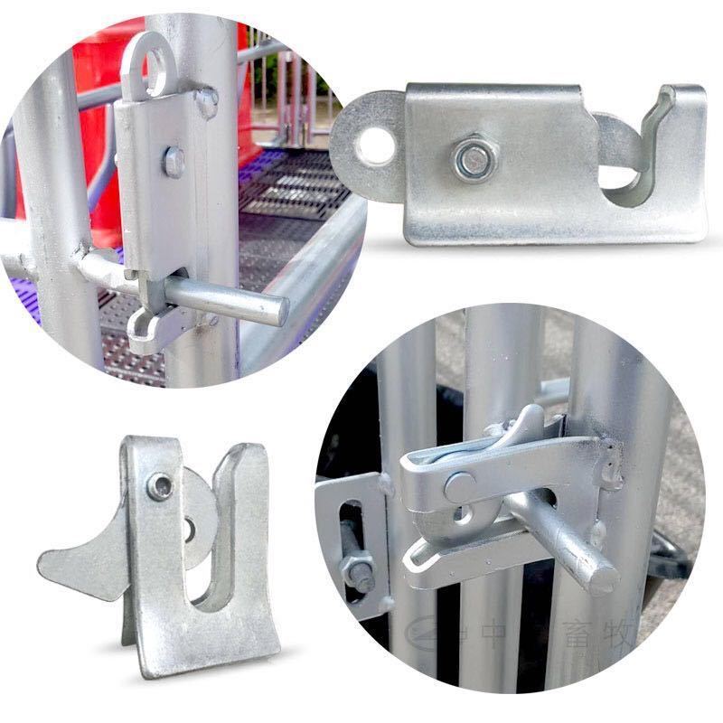 Sow Birthing Bed Accessories Door Latch Anchor Bar Touch Stick Nursery Bed Door Lock Obstetric Table for Pig Spring Lock Hinge Suspension Clasp Hanging Buckle