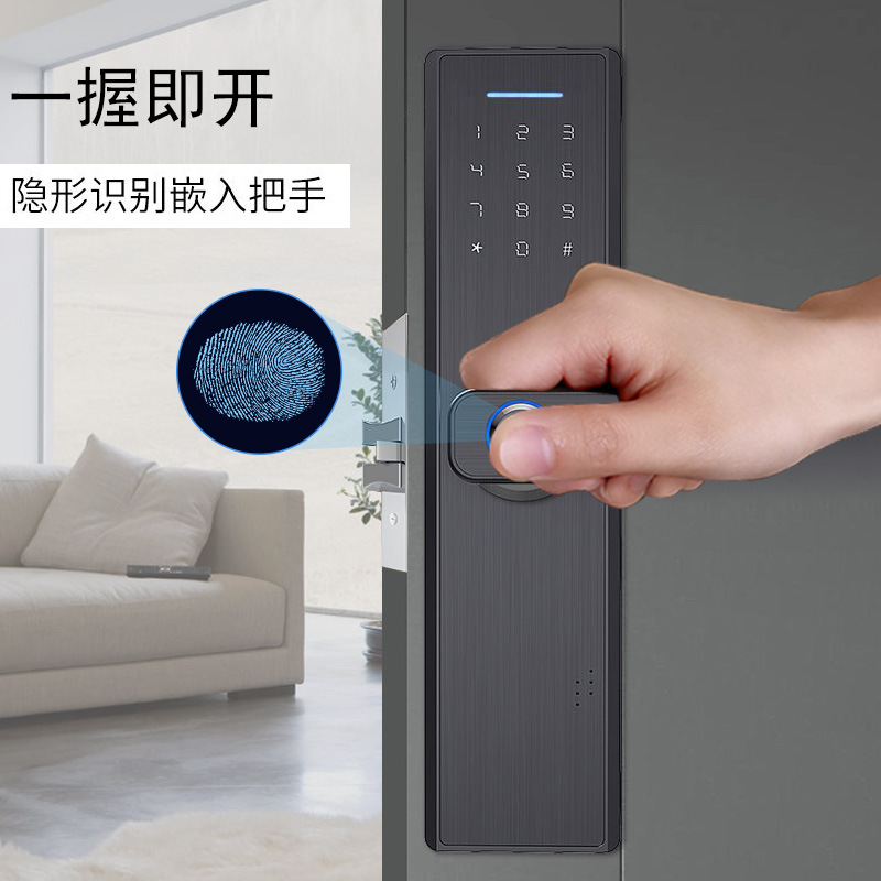  Household Anti-Theft Door Lock Fingerprint Lock Combination Lock Fingerprint Door Lock Electronic Lock Open 