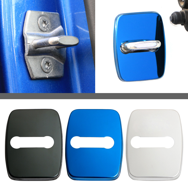 Door Lock Buckle Cover AntiRust AntiCollision Cover Protective Cover Modification Suitable for BMW Door Lock Cover