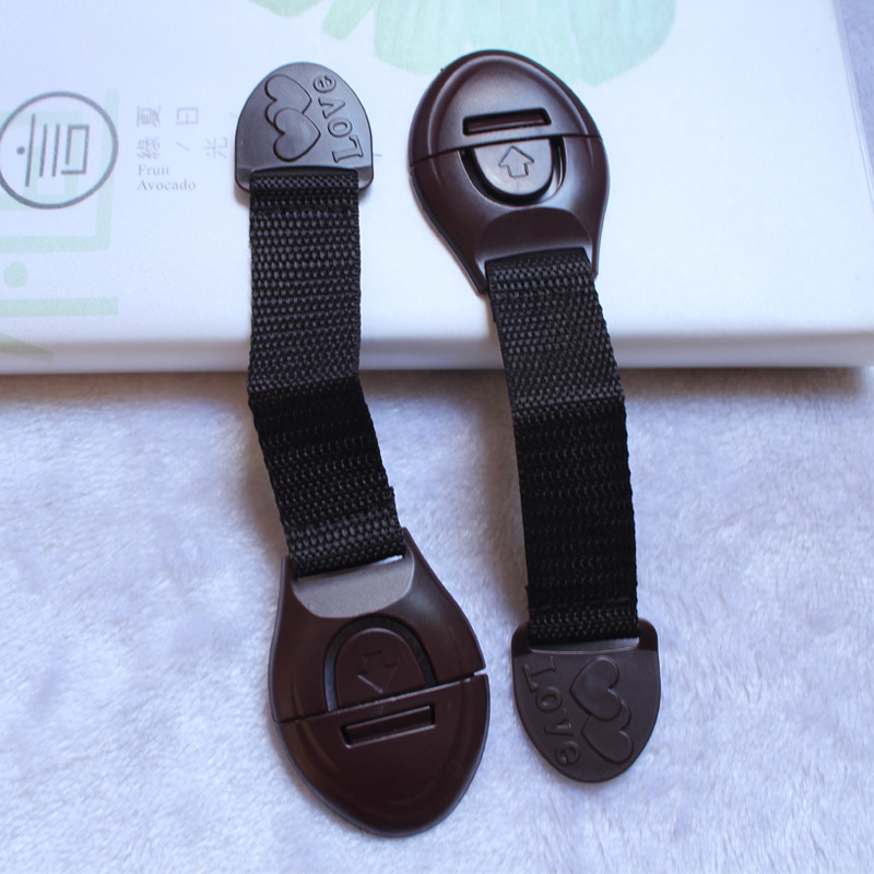 Infant Toilet Safety Lock Child Safety Supplies Woven Belt Drawer Lock Baby Lengthened Cabinet Door Ribbon Lock